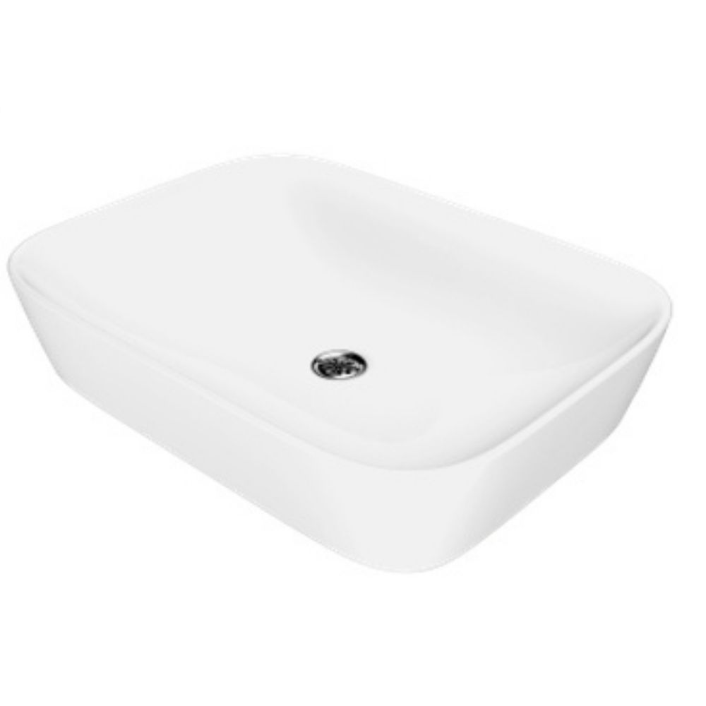 White Ceramic Rectangular Washbasin
